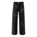 Purple Brand Crystal Diamond Jeans #9125
