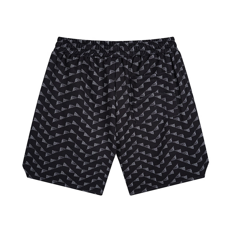 Rhude Letter Embroidered Hip Hop  Casual Split Shorts